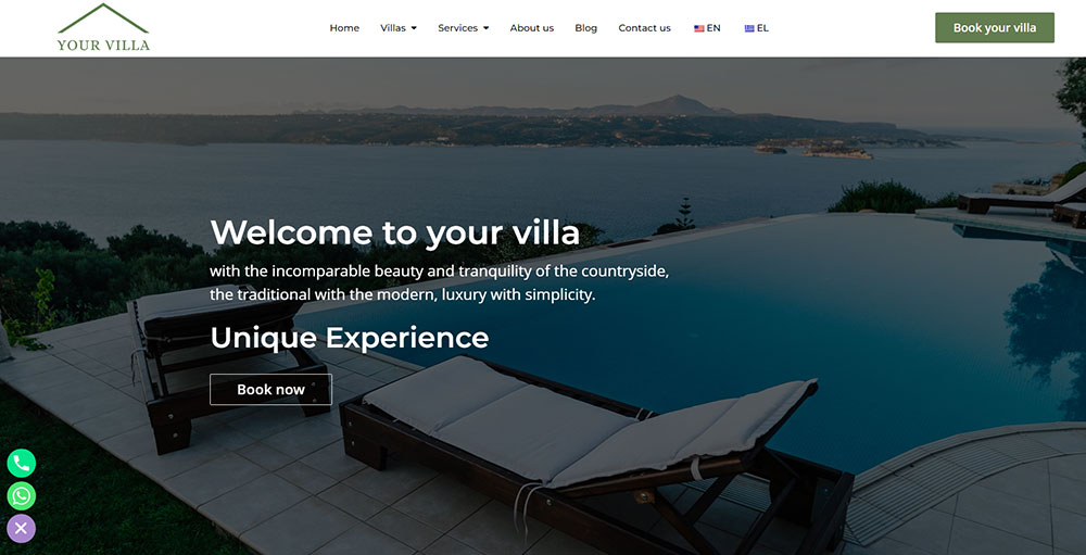 Your villa startweb website